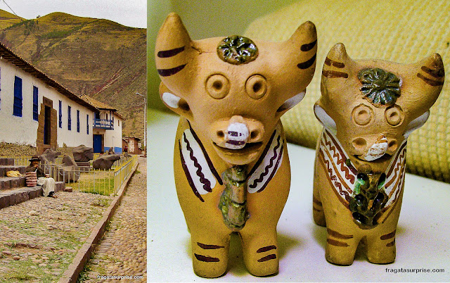 Museu Lítico de Pucará, Peru, e os touros de Pucará, artesanato local