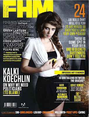 Hot Kalki Koechlin FHM India August Issue Mag