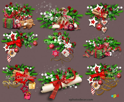 Seasons greetings clipart for Christmas