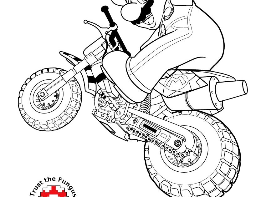 Download jimbo's Coloring Pages: Mario Kart Wii coloring pages