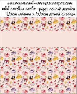 Cupcake Themed Party Free Printable Candy Bar Labels.