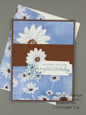 Stampin' Up Fresh As A Daisy Cheerful Daisy Birthday card by Tarabeth Stamps