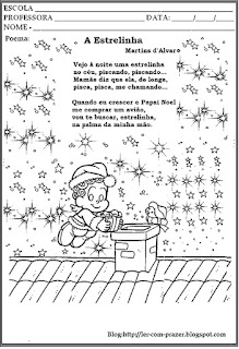 Natal -poesia na educação infantil