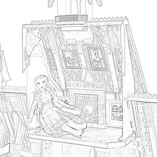 Frozen II Arendelle Castle Playset coloring pages coloring.filminspector.com