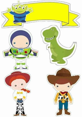 Toy Story Bebés: Toppers para Tartas, Tortas, Pasteles, Bizcochos o Cakes para Imprimir Gratis.