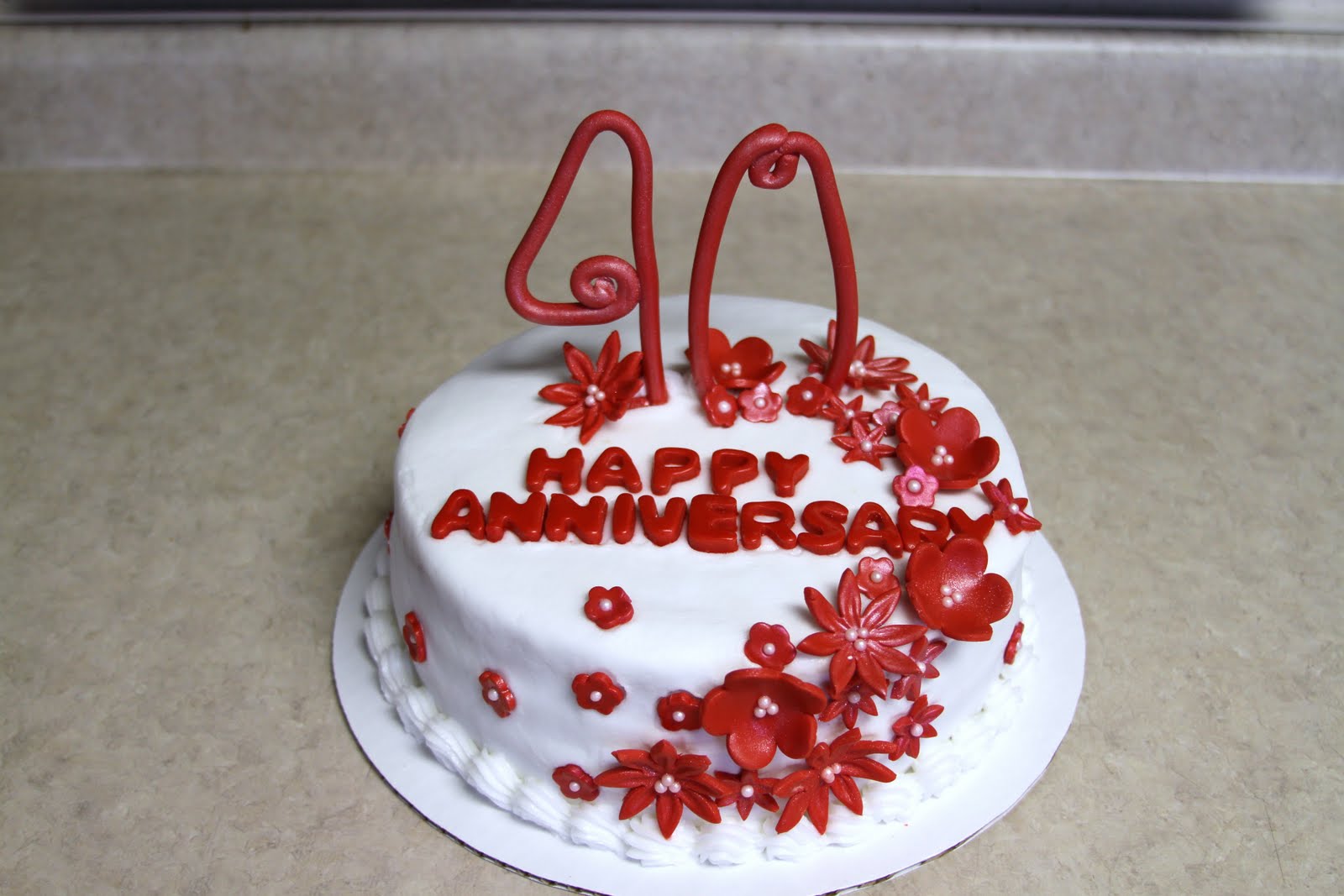 Michele Robinson Cakes: 40th Anniversary Cake