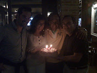 Mario, Laly, Antonio y Josele en el cumpleaños de Laly