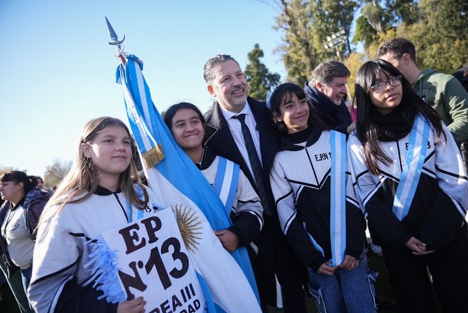 MERLO: MILES DE ESTUDIANTES PROMETIERON LEALTAD A LA BANDERA