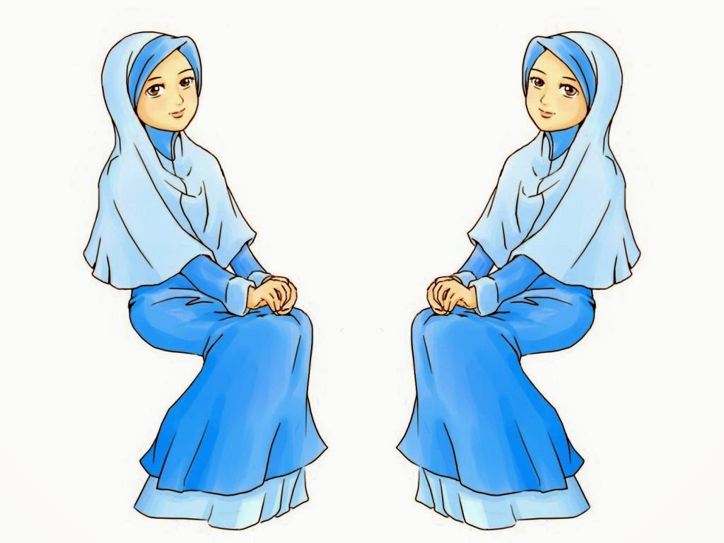 Gambar Gambar Kartun  Muslimah  Bergerak Powerpoint  Animasi  