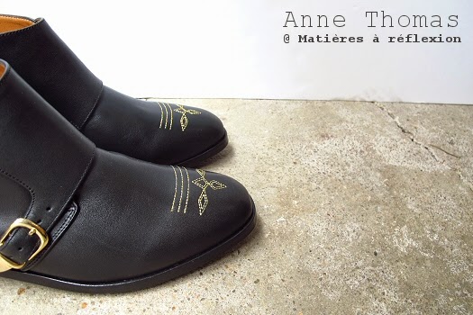 Anne Thomas low boots brodées phoenix