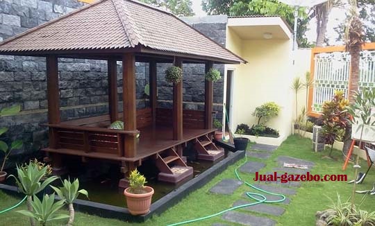 Gambar Model Gazebo Unik Di Taman Halaman Rumah  Rumah Minimalis 2017