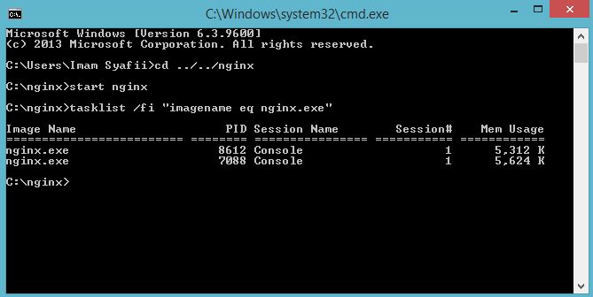 Instal Nginx Web Server di Windows