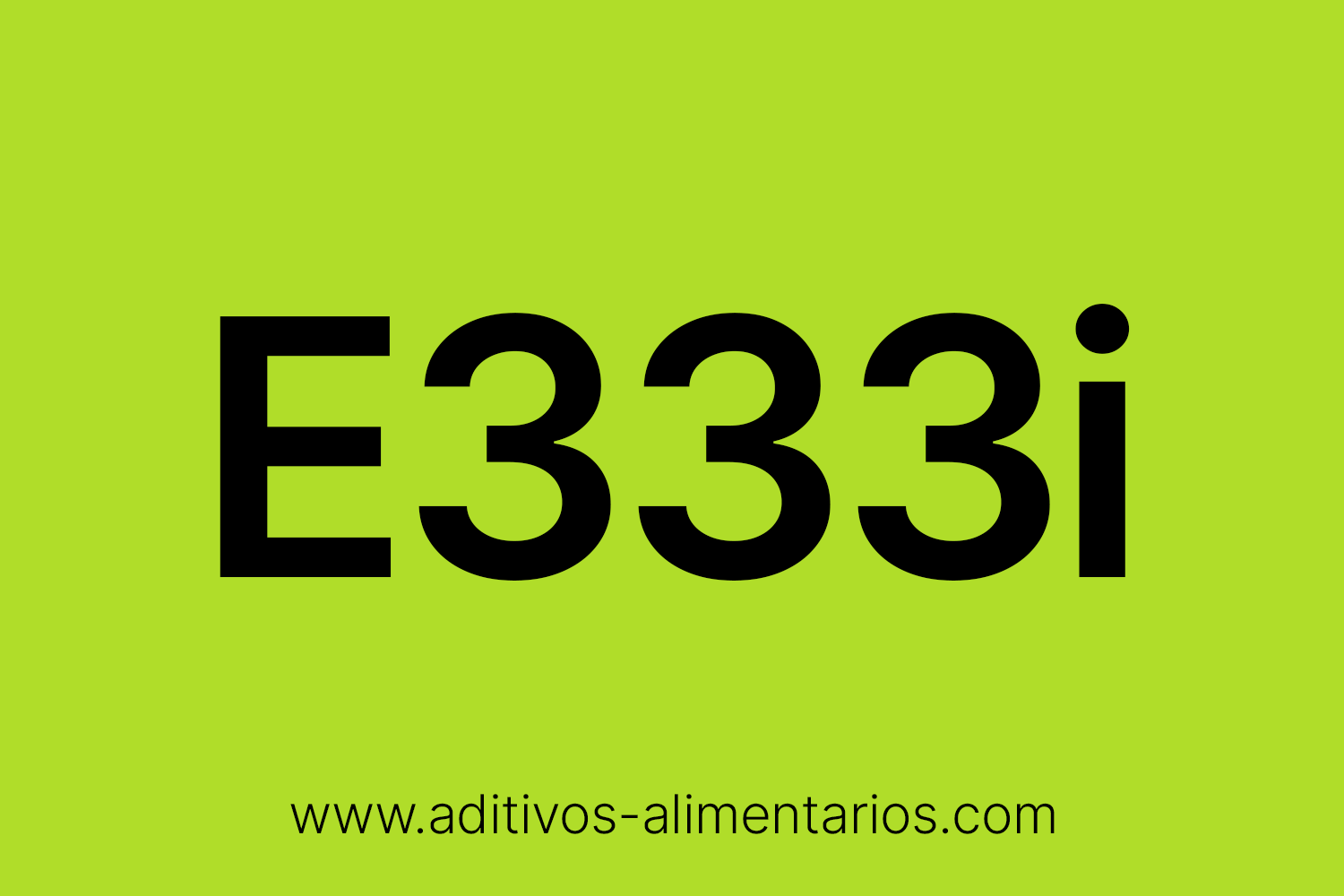 Aditivo Alimentario - E333i - Citrato Monocálcico