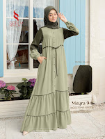 Koleksi Seply Terbaru Gamis Meyra 94 Baju Muslimah Lengan Panjang Cantik Stylish Simple Elegant