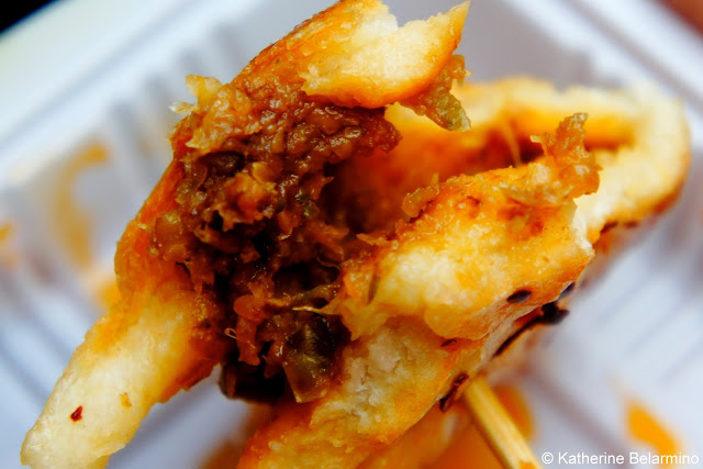 Fried Dumpling Filling Wangfujing Snack Street Beijing China