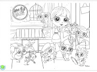 Gambar mewarna Littlest PetShop