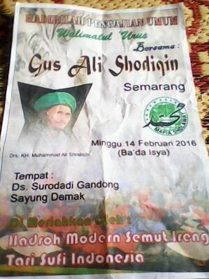 Jadwal Mafia Sholawat Gus Ali Februari 2016