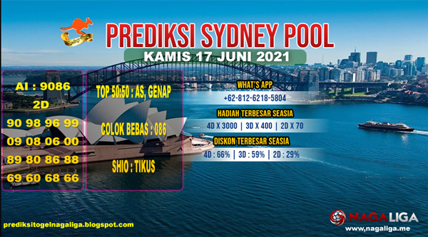 PREDIKSI SYDNEY  KAMIS 17 JUNI 2021