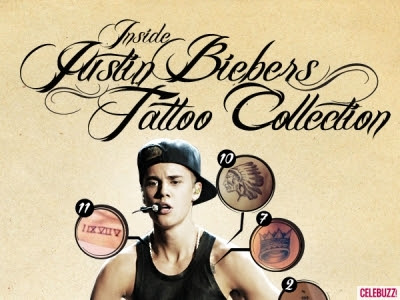 Justin Bieber Tattoo List 2013