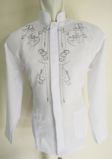 Grosir Baju Koko Putih Model Lengan Panjang Harga Murah 