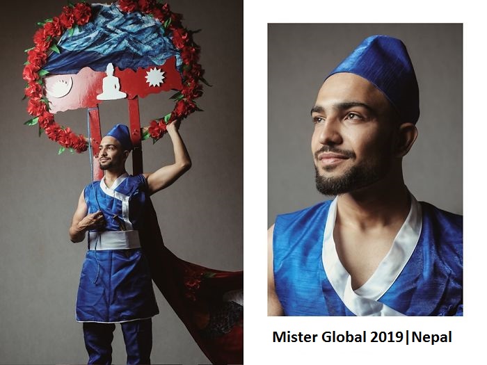 Impressive Pictures Of Mister Global Contestants Dressed In Their National Costumes, Resembling Video Game Bosses