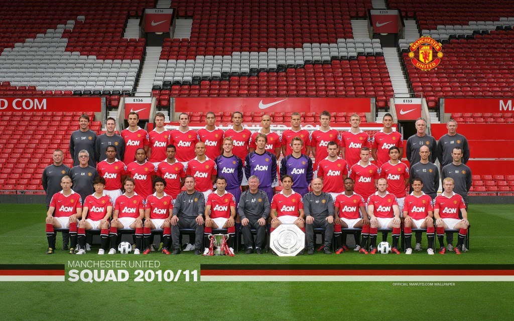 top desktop wallpapers 2010. Manchester United Squad 2010/