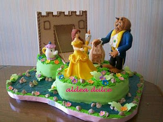 Cakes of Beauty and the Beast Children Party