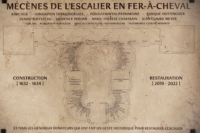 Escalier du château de Fontainebleau