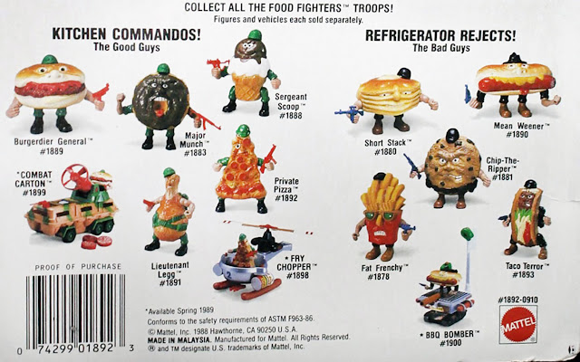 Food Fighters action figure Mattel tutta la linea