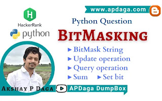 HackerRank: [Python Question] BitMasking | Python-3 Solution by APDaga