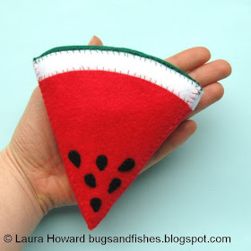 Felt watermelon slice