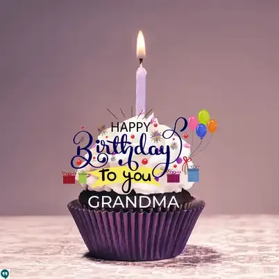happy birthday to you grandma cupcake images from grandson
