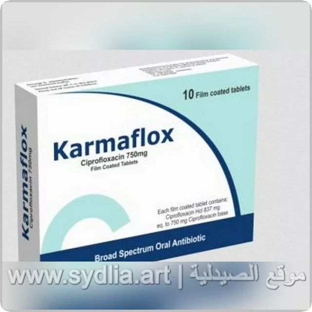 سعر ودواعي استعمال Karmaflox | كارمافلوكس مضاد حيوي لعلاج الجيوب الأنفية والسيلان والبروستاتا