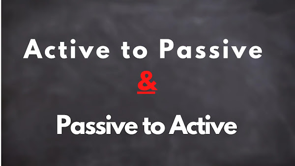 Online Quiz: Active to Passive and Passive to Active