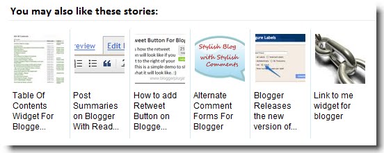 Related Posts Widget for Blogger with Thumbnails 