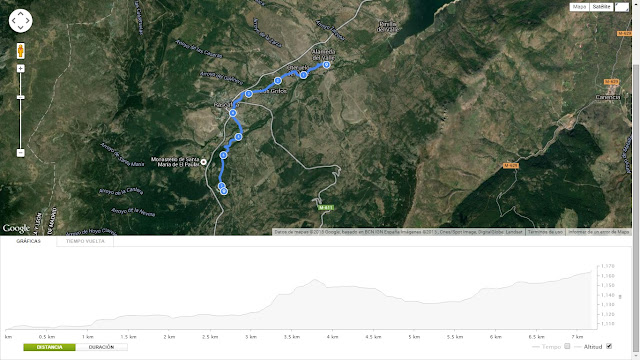 Mapa de la parte hecha del primer tramo