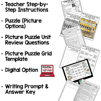 EARTH SCIENCE Activities for Test Prep, Test Review, Study Guides, and Vocabulary Review--PICTURE PUZZLES