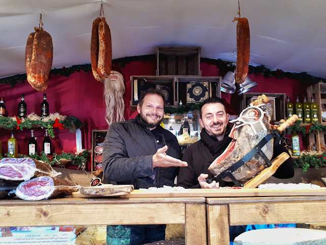 Baden Baden Christmas Market Italian food stall