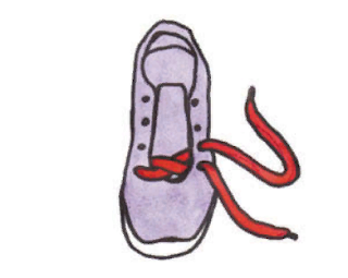 tying shoelaces zipper
