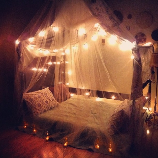 Fairy Lights In Bedroom