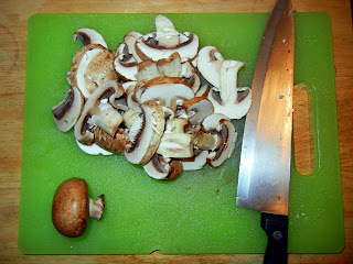 We opted to add mushrooms instead of peas