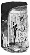 Morticia trims the Addams Family tree with delightfully dark baubles.