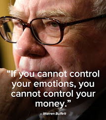 Warren Buffet quotes, Finance, Stock market, Invest, Investing, Investment, Money,  Control your emotions, Greed & Fear.