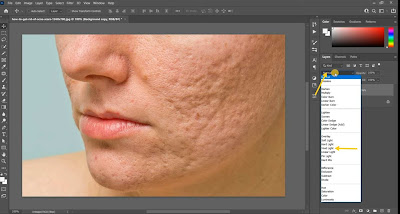 photoshop tutorials, face smooth,