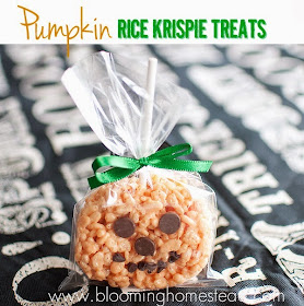 pumpkin rice krispie treats