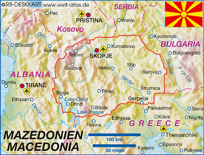 Mapamundi Mapa de Macedonia Europa