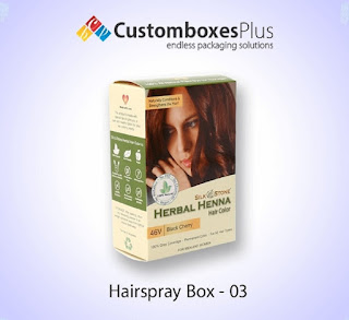 Custom Hairspray Boxes are widely utilized to pack hair sprays and their related accessories. You can get them at wholesale rates from us in bulk amounts.