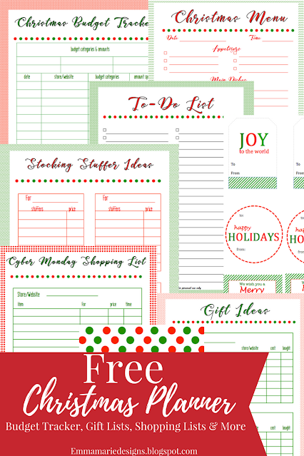 free Christmas planner