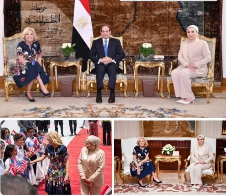 زوجة الرئيس الأمريكي : شكرا لمصر ام الدنيا على الترحيب الحار. جريده الراصد24