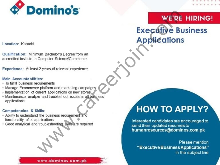 Jobs in Domino’s Pizza Pakistan